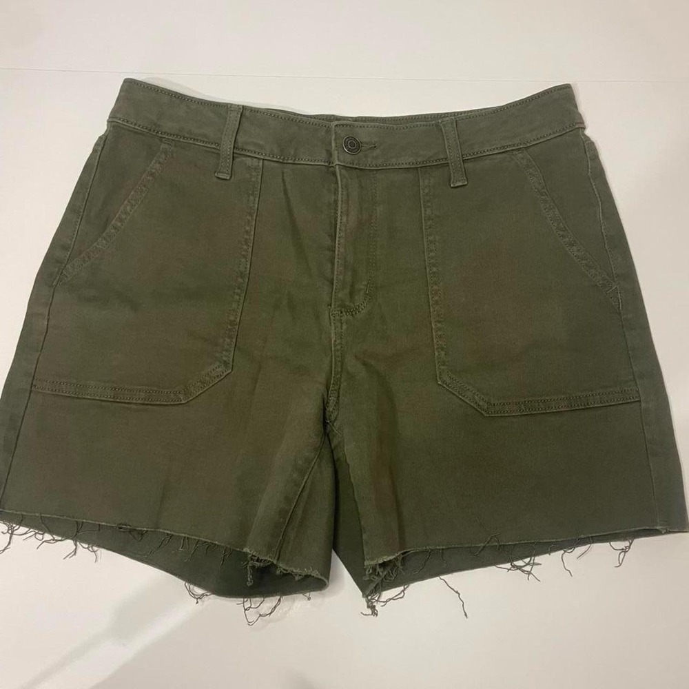 SONOMA Olive Green Raw Hem Cutoffs Shorts size 10